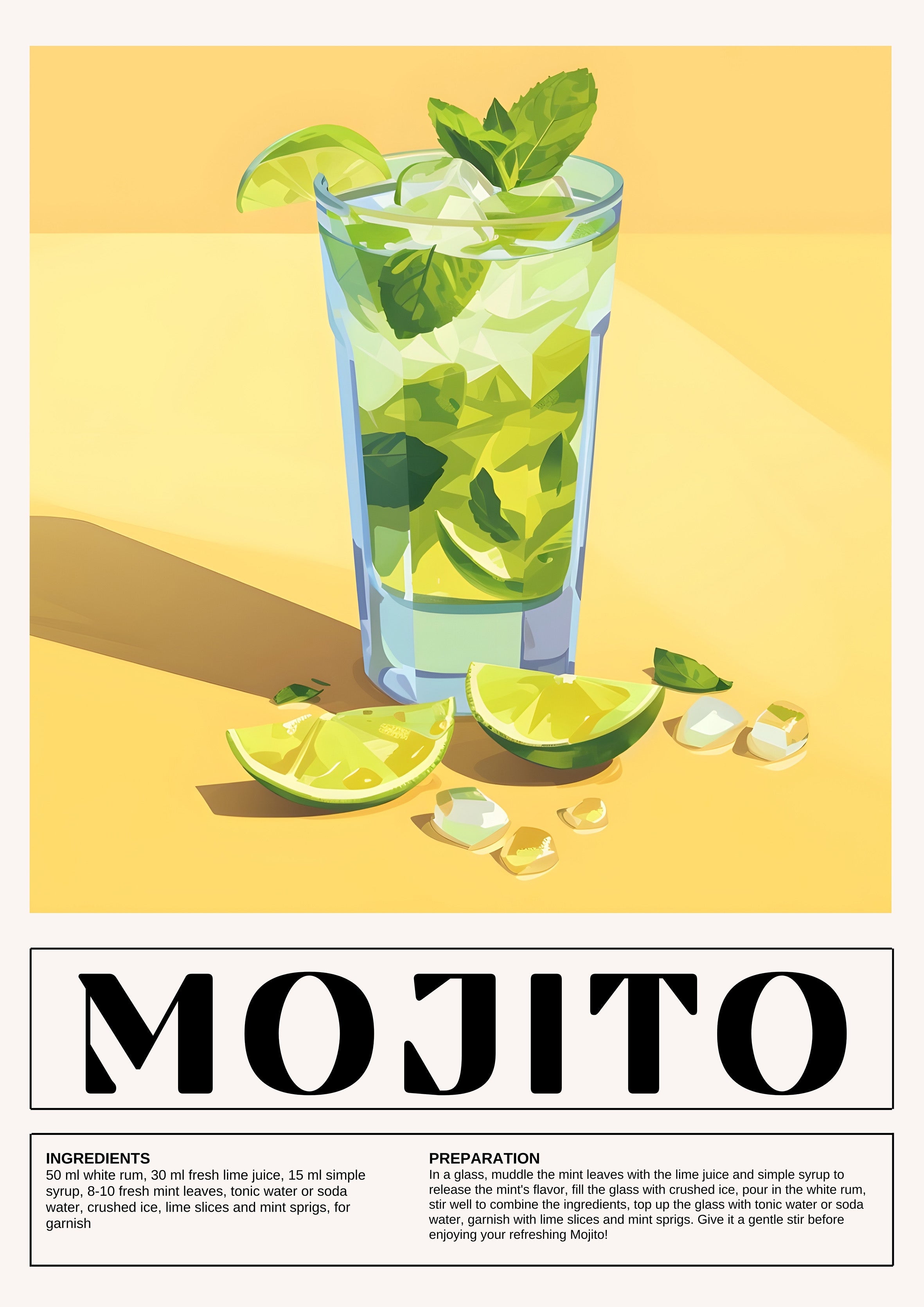 Mojito metal poster artwork